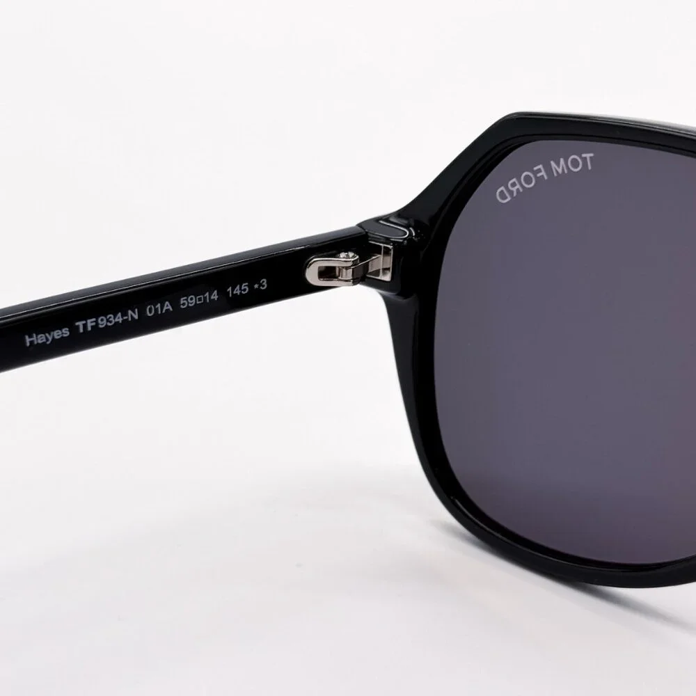 NEW TOM FORD HAYES TF934-N 01A MEN SUNGLASSES FT0934-N/S BLACK
